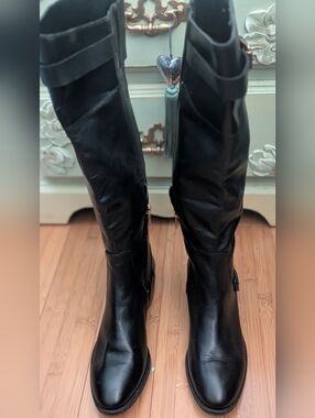 Sam Edelman Portman Black Tall Women's Riding Boots